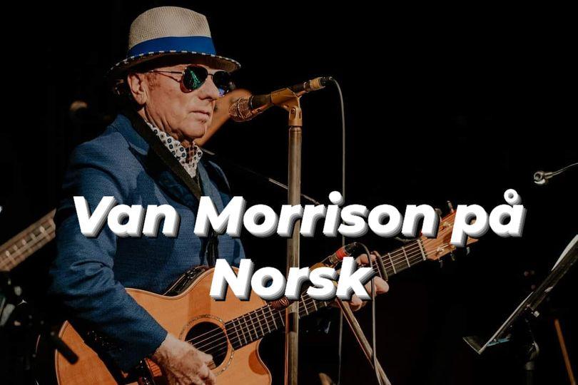 Van Morrison med gitar i hendene