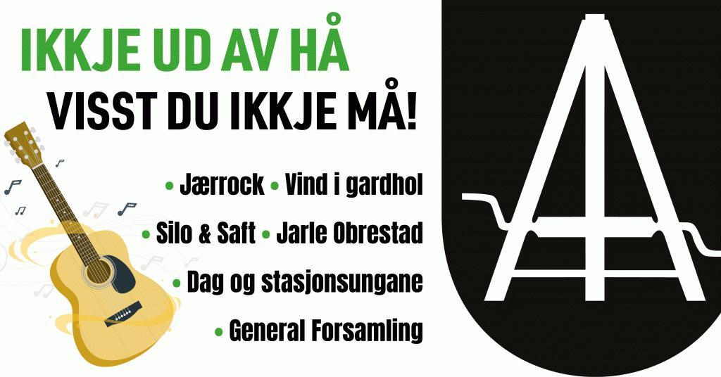 Plakat til ikkje ud av Hå visst du ikkje må! på Ogna Scene