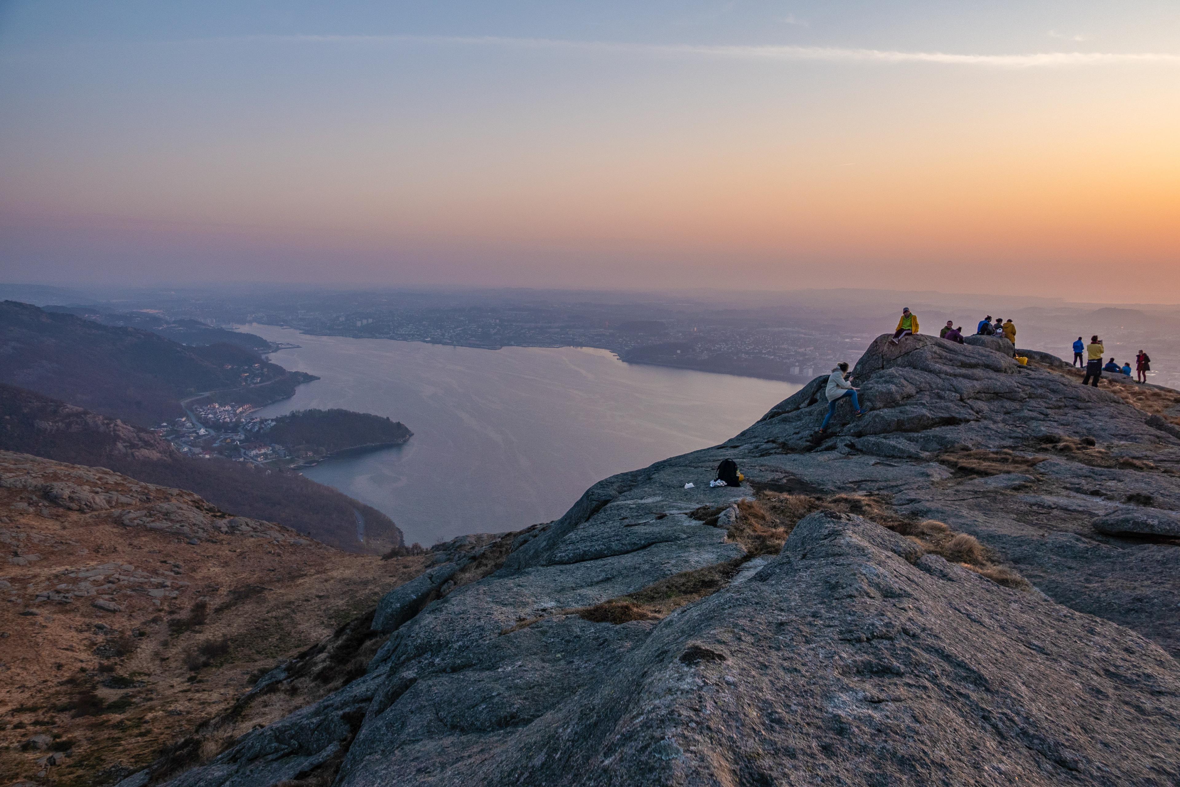 Dalsnuten solnedgang