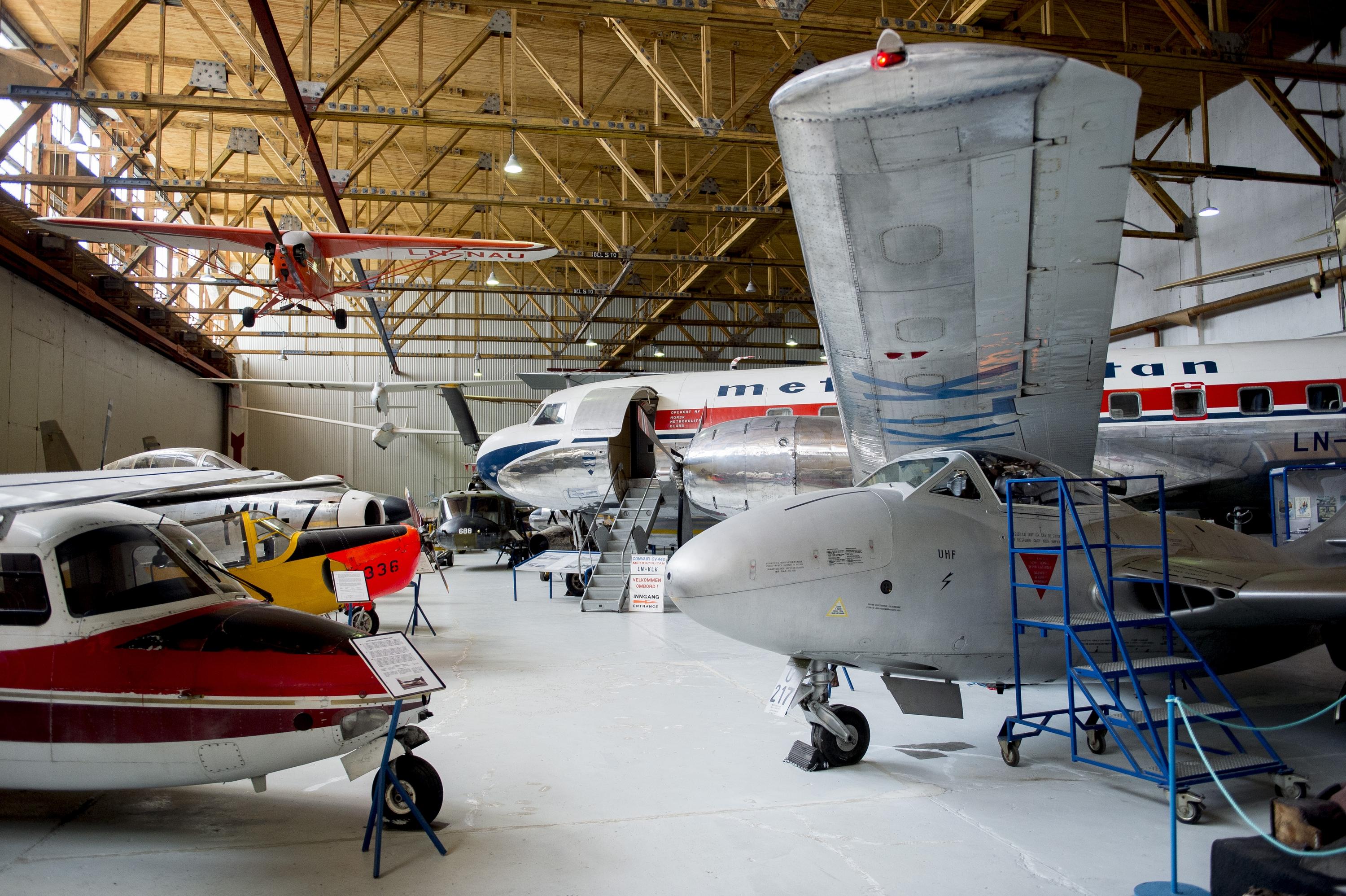 Museet er lokalisert i en autentisk tyskerhanger.