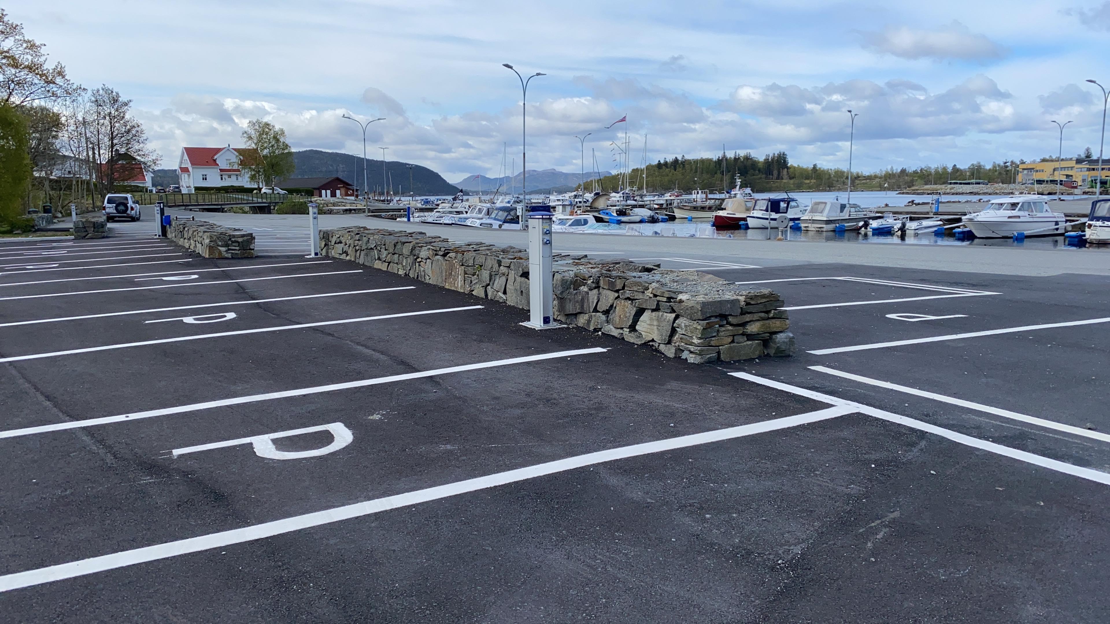 Bobilparkering i Jørpelandsvågen