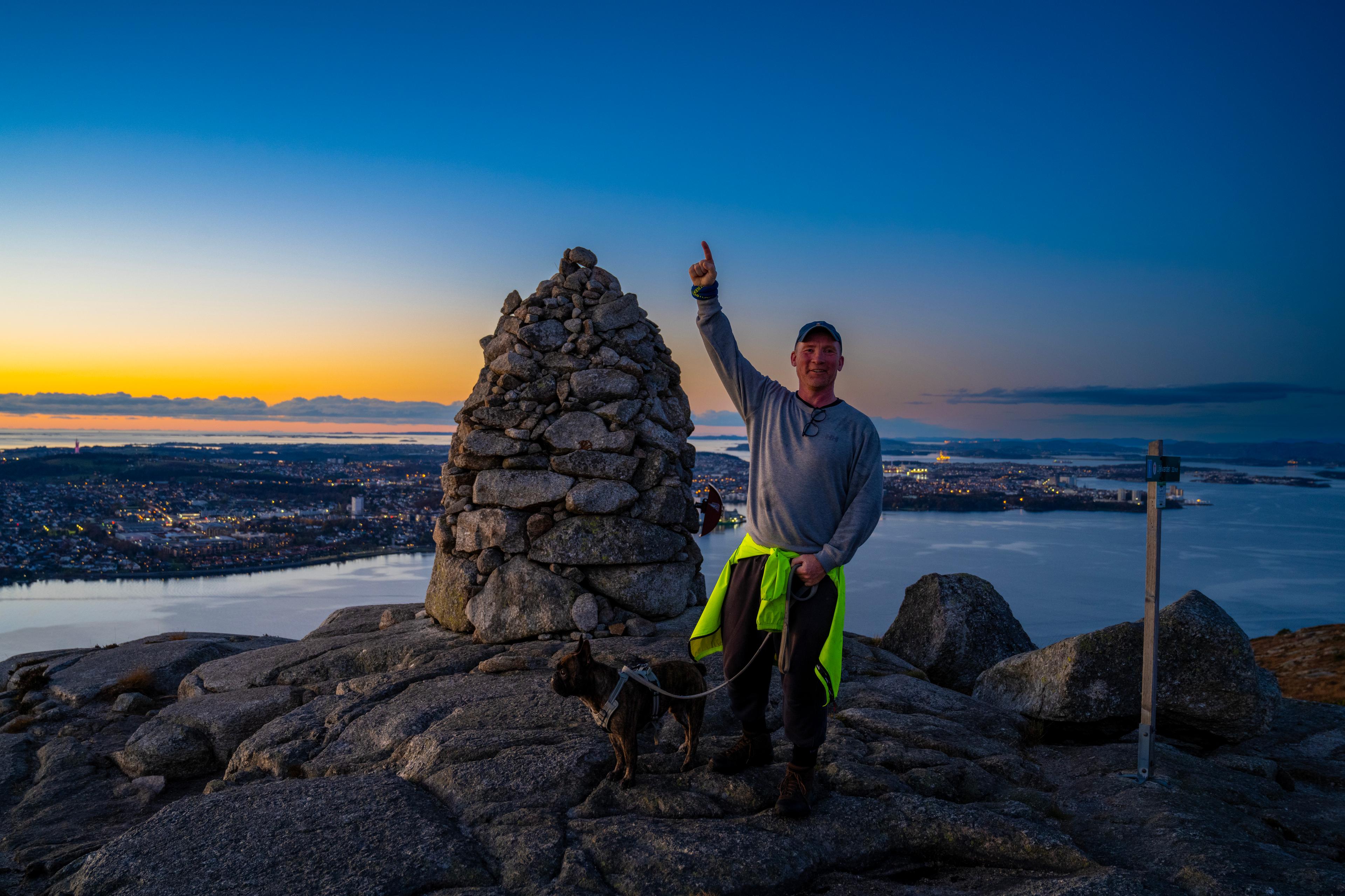 mountain hike, mountain, mountain cairn, lifjell